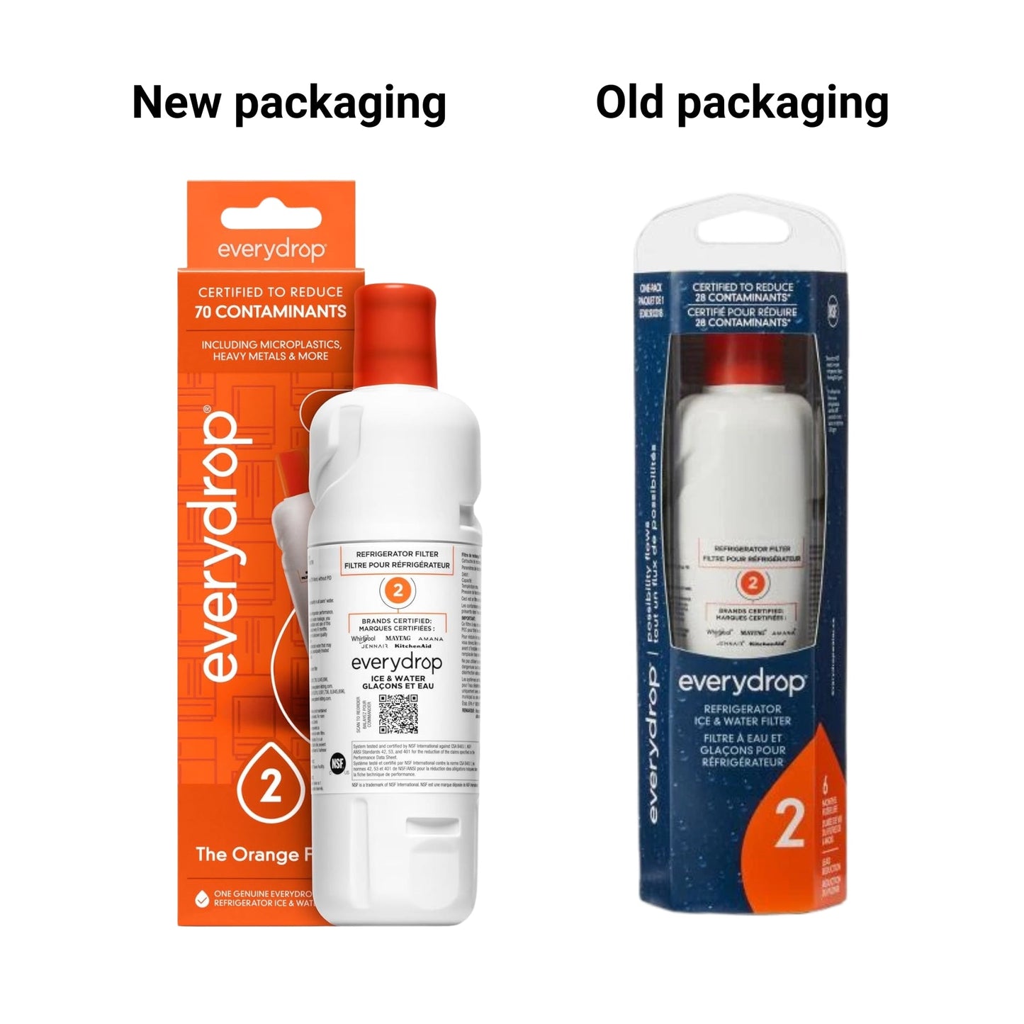 EveryDrop Filter 2 - EDR2RXD1 | Refrigerator Water Filter, W10413645A