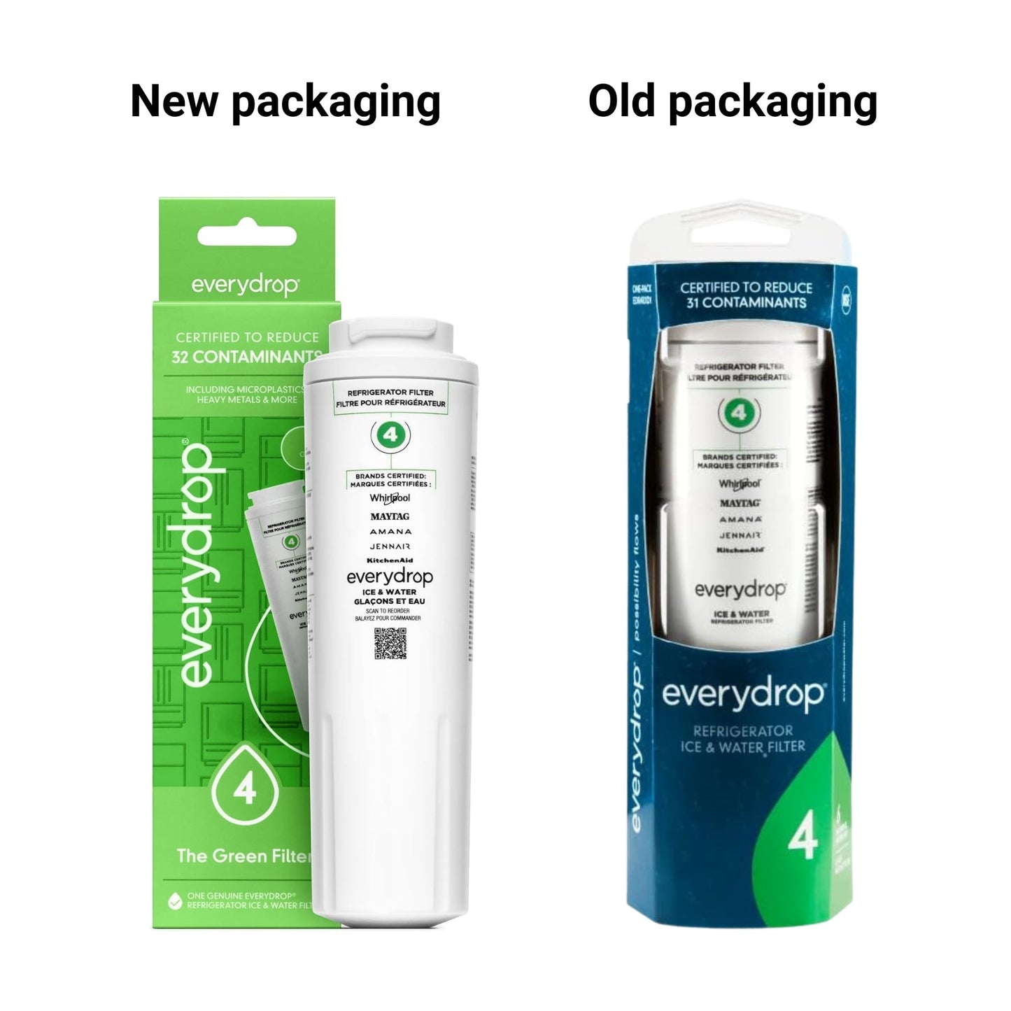 EDR4RXD1 Everydrop Filter 4 | Refrigerator Water Filter, UKF8001