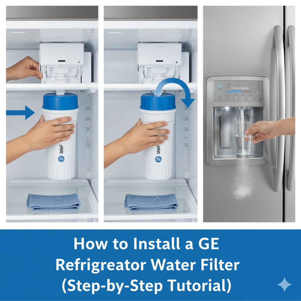 Install a GE Refrigerator Water Filter