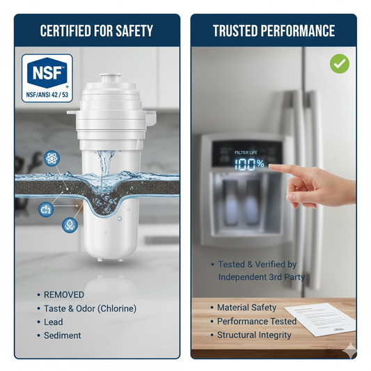 NSF-Certified Refrigerator Water Filters 