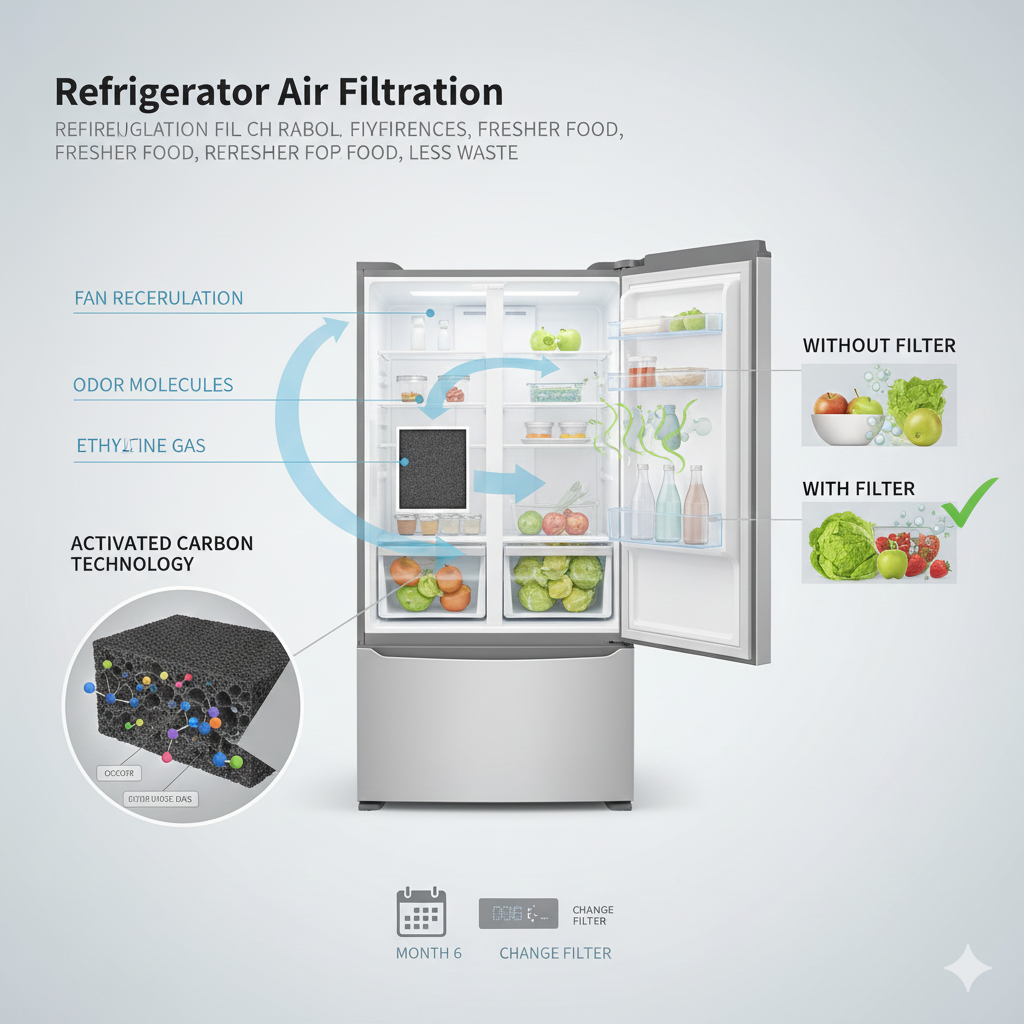 Refrigerator Air Filters Improve Food Freshness