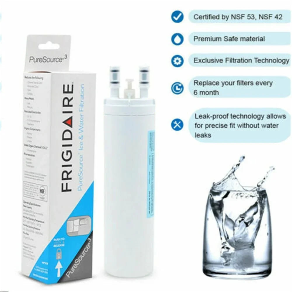 Explore refrigerator water filters from Frigidaire. WF3CB reduces up to 99% of contaminants. Keep great-tasting water flowing with PureSource 3 water filters