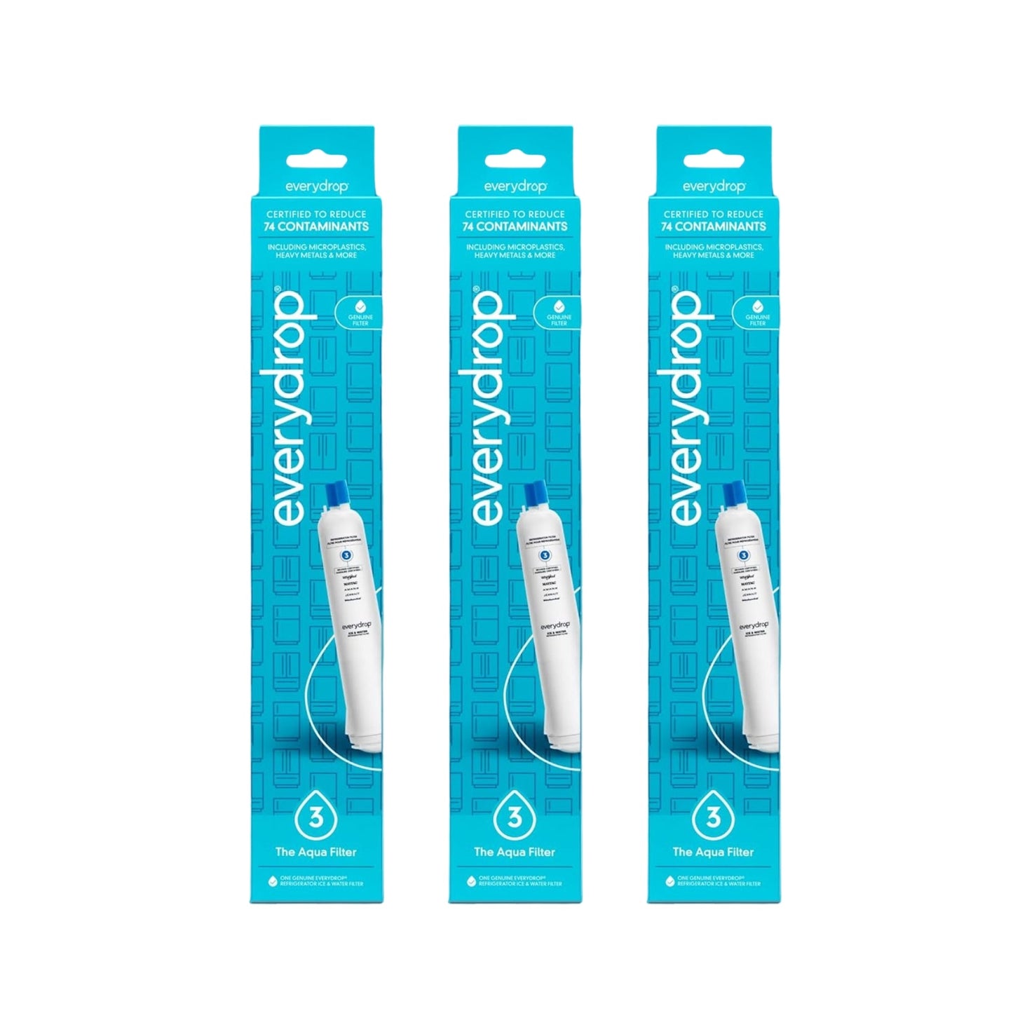 EveryDrop Filter 3 - EDR3RXD1 | Refrigerator Water Filter, 4396710