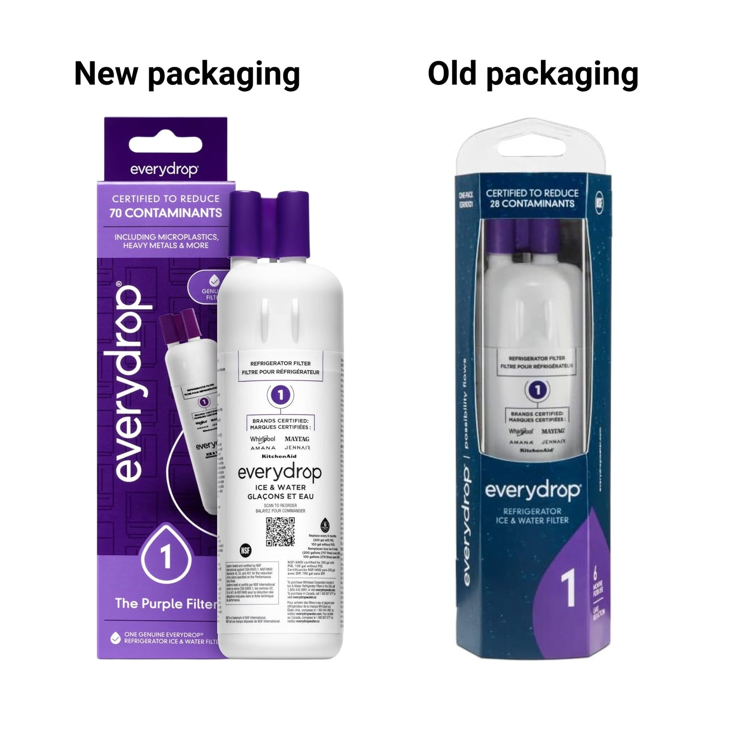 EDR1RXD1 EveryDrop Filter 1 | Refrigerator Water Filter, W10295370A