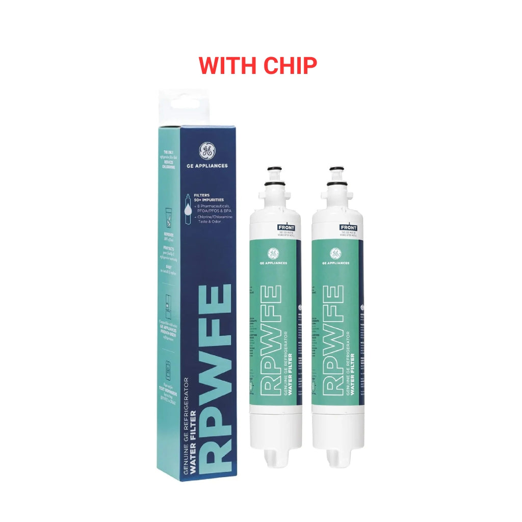 GE RPWFE Refrigerator Water Filter Replacement (With Chip)